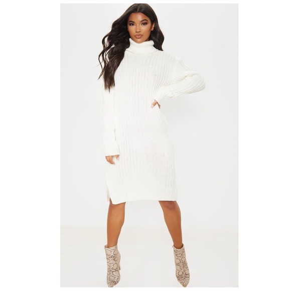 Dresses | Cream Midi Sweater Dress 